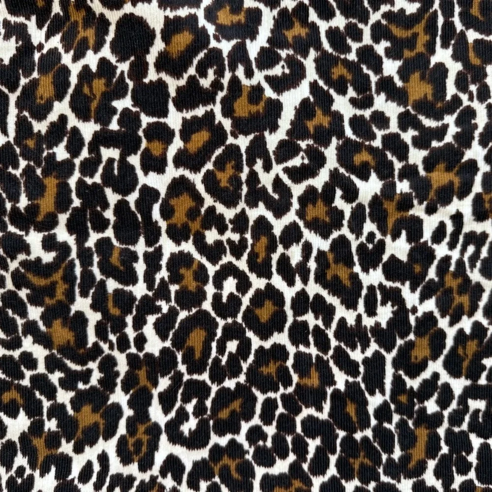 J. Crew Corduroy Cheetah Print Skirt Size 6